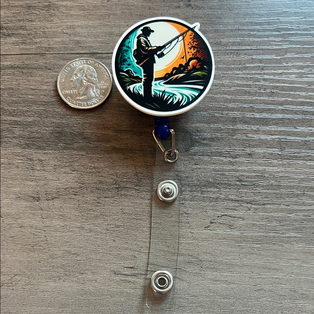 Fishing badge reel
